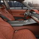 The interior of the Genesis GV80 fuel cell concept SUV, which debuted in 2017.